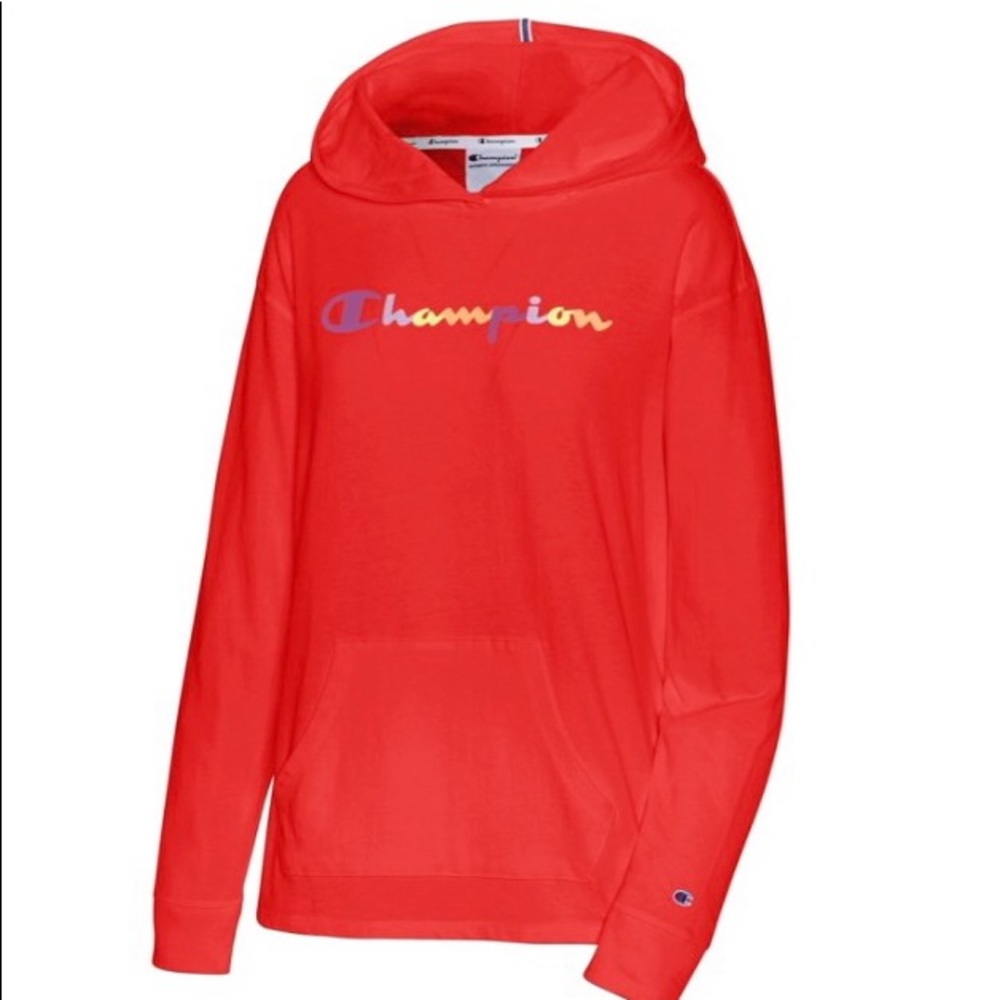 Champion middleweight hoodie in bright orange